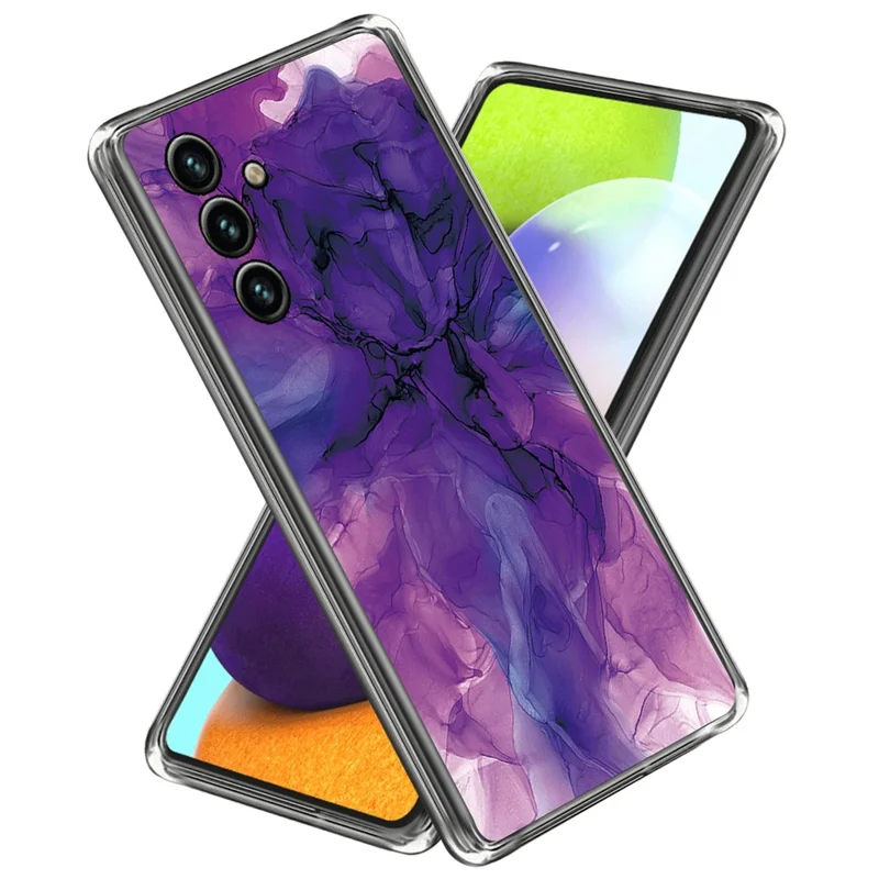 For Samsung Galaxy A55 5G TPU Case Abstract Marble Pattern Printing Phone Cover - Style L