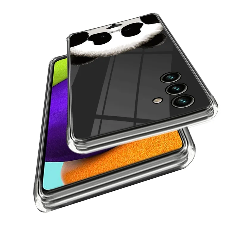 For Samsung Galaxy A55 5G Case Soft TPU Pattern Printed Protective Back Cover - Cute Panda