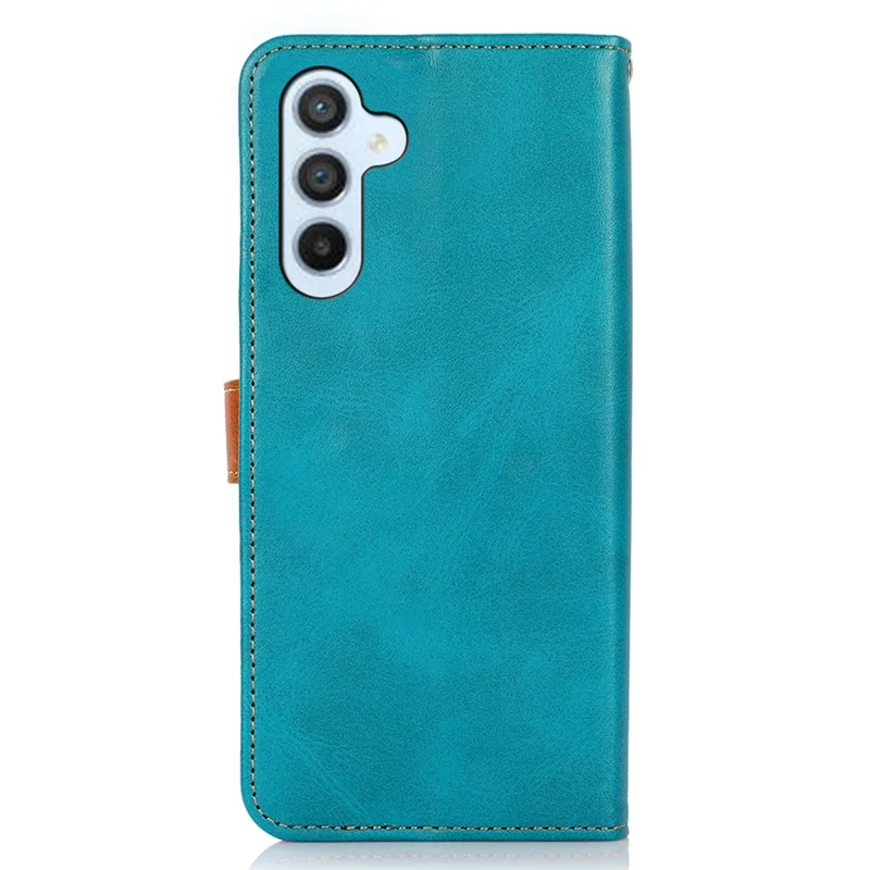 KHAZNEH для Samsung Galaxy A55 5G Чехол Anti-Scratch PU Leather Phone Protective Shell Cover - Blue