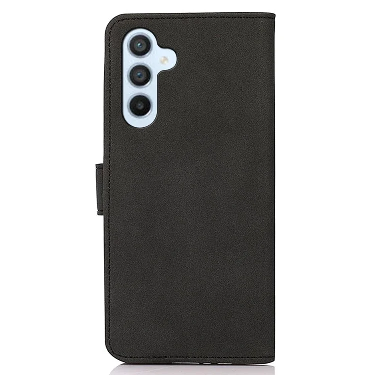 KHAZNEH Pour Samsung Galaxy A55 5G Suede Texture Protective Leather Cover - Noir