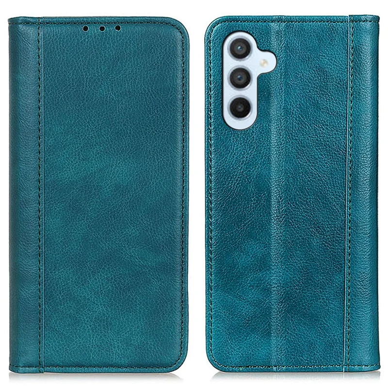 Pour Samsung Galaxy A55 5G Case Stable Stand Split Leather Cell Phone Cover - Vert