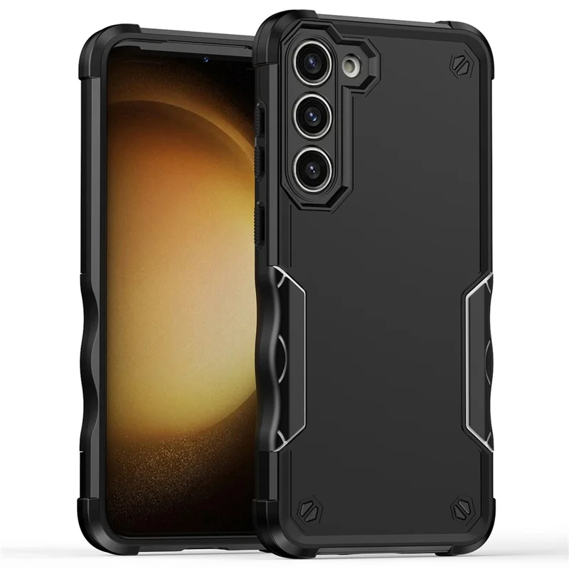 For Samsung Galaxy S25+ / S24+ Shockproof Cover Anti-Slip Grips Enhanced Corner - Black