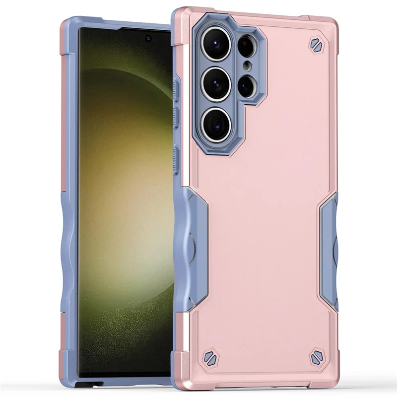 For Samsung Galaxy S24 Ultra Reinforced Protective Shell Hybrid PC+TPU Phone Cover - Rose Gold