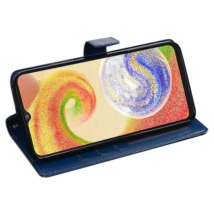 IDEWEI Für Samsung Galaxy S23 FE Handyhülle Leder Flip Cover mit Ständer und Fotohalterung - Blau
