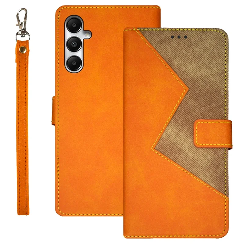IDEWEI For Samsung Galaxy S23 FE Leather Case Card Holder Slots Protective Cover - Yellow