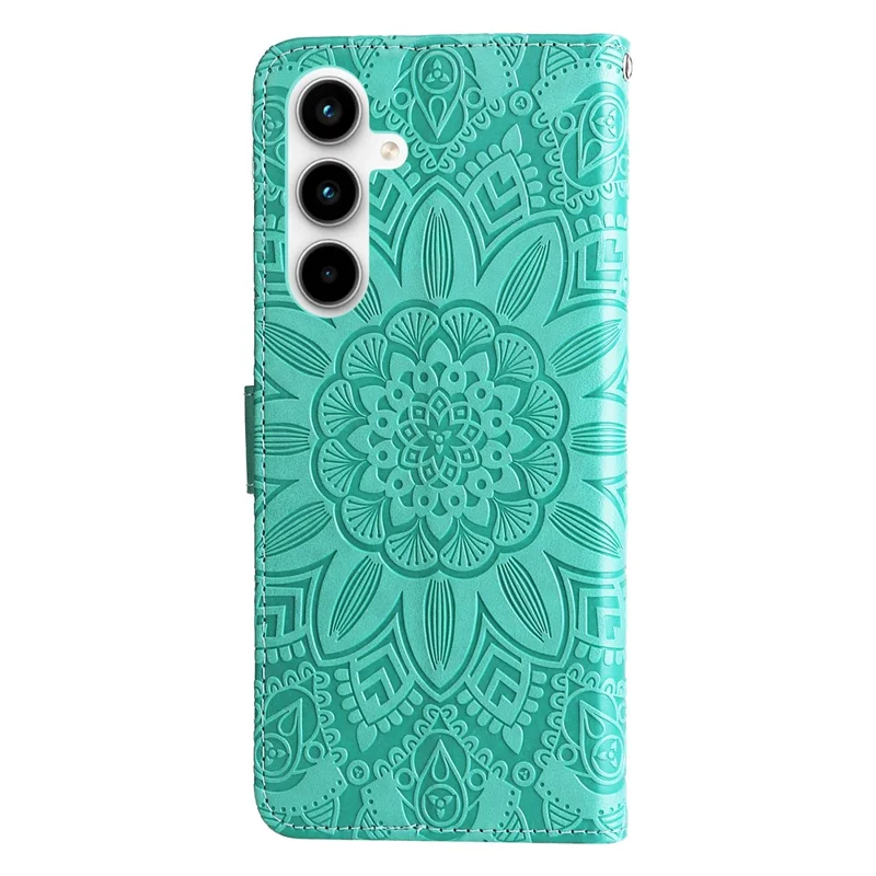 Phone Shell for Samsung Galaxy A35 5G Case Imprinted Wallet PU Leather Cover - Green