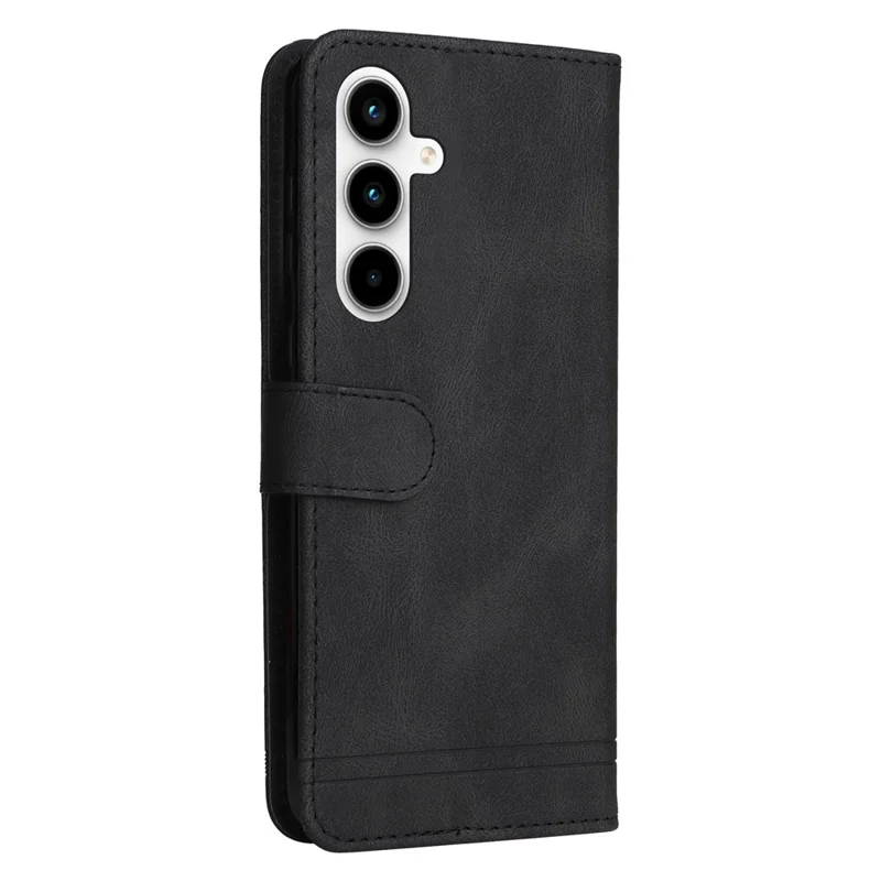 Per Samsung Galaxy A35 5G Skin-Feel Wallet Leather Case Life Tree Hardware Decor - Nero
