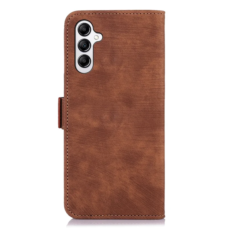 ABEEL Retro Case for Samsung Galaxy A55 5G PU Leather Folio Stand Cover with Magnetic Clasp - Brown