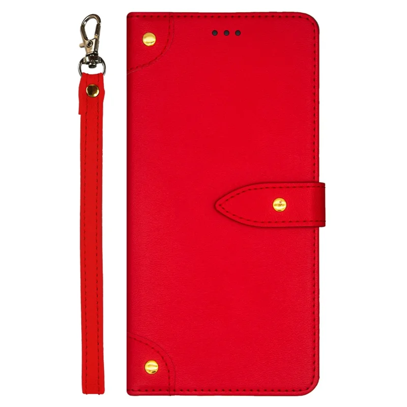 IDEWEI For Samsung Galaxy A35 5G Protective Case Drop-Proof PU Leather Flip Cover with Card Slot - Red