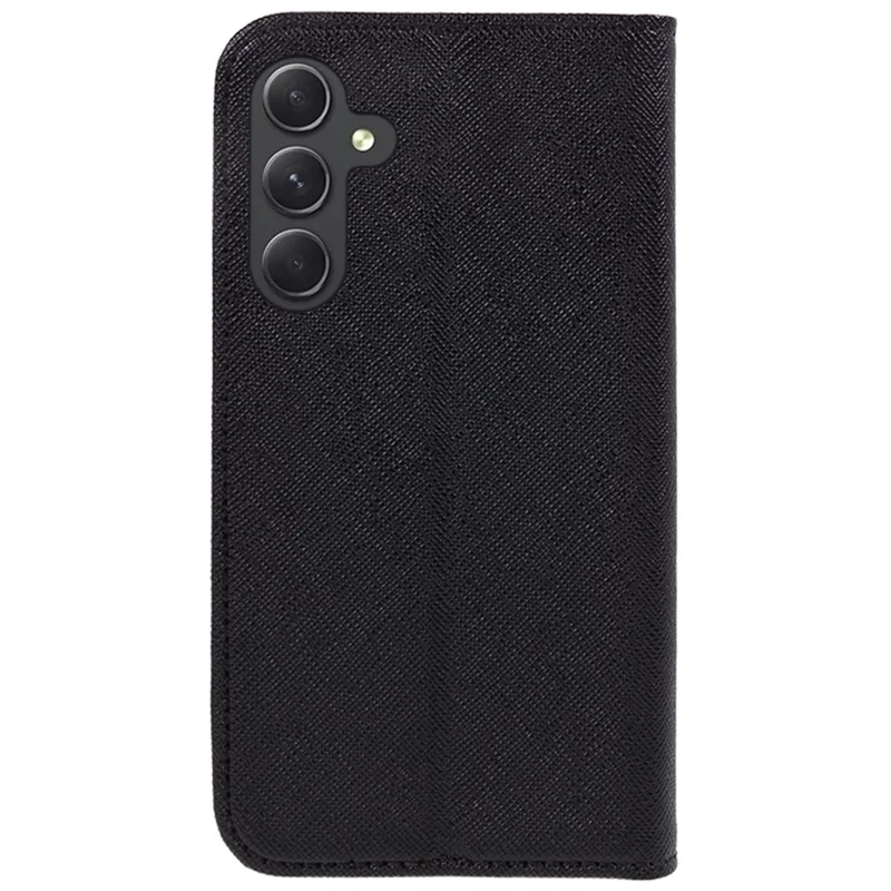 Per Samsung Galaxy A35 5G Custodia Wallet Stand Magnetic Auto Closing Phone Cover - Nero