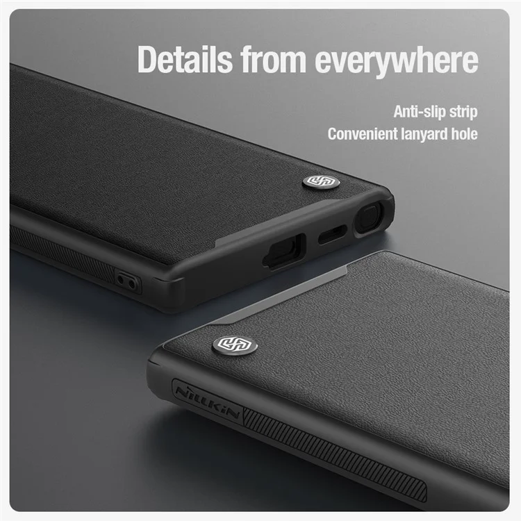 NILLKIN CamShield Prop Für Samsung Galaxy S24 Ultra Case mit Ständer Kompatibel mit MagSafe - Schwarz