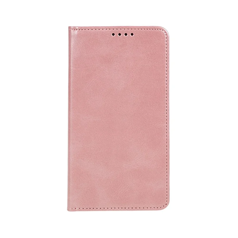 For Samsung Galaxy A55 5G Case Calf Texture PU Leather Shell Slim-Fit Mobile Phone Cover - Rose Gold