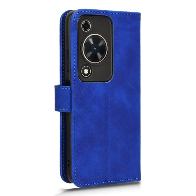 For Huawei Enjoy 70 4G / nova Y72 4G Soft-Touch Flip Leather Cover Stand Protective Phone Case - Blue