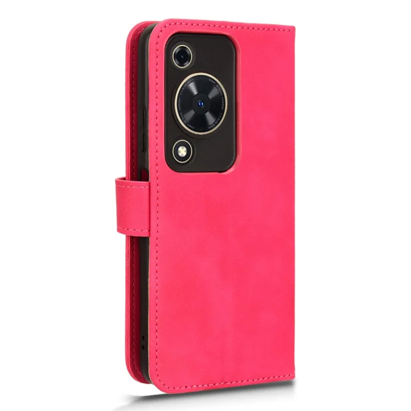 For Huawei Enjoy 70 4G / nova Y72 4G Soft-Touch Flip Leather Cover Stand Protective Phone Case - Rose