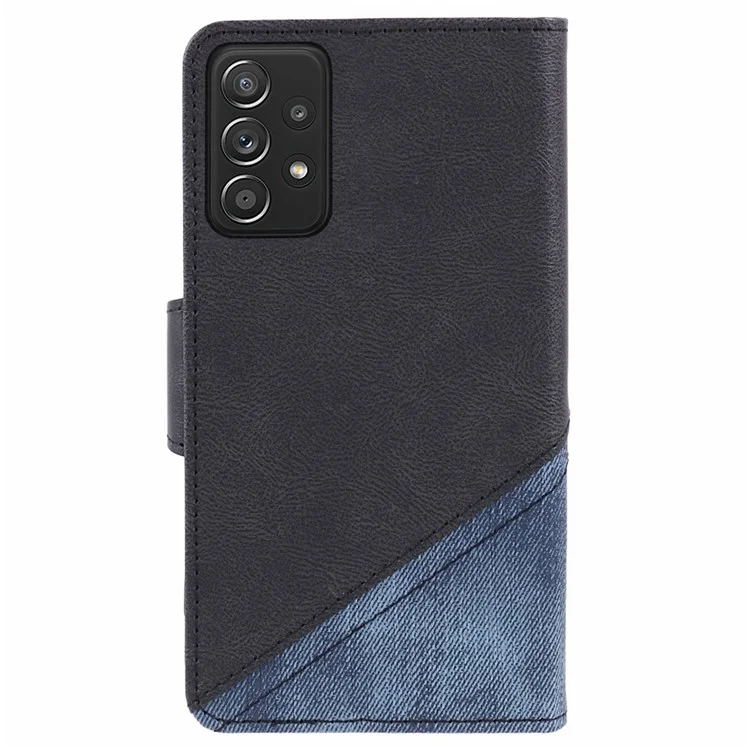 Phone Cover for Samsung Galaxy A13 4G / 5G Phone Stand Case Wallet PU Leather Shell - Black