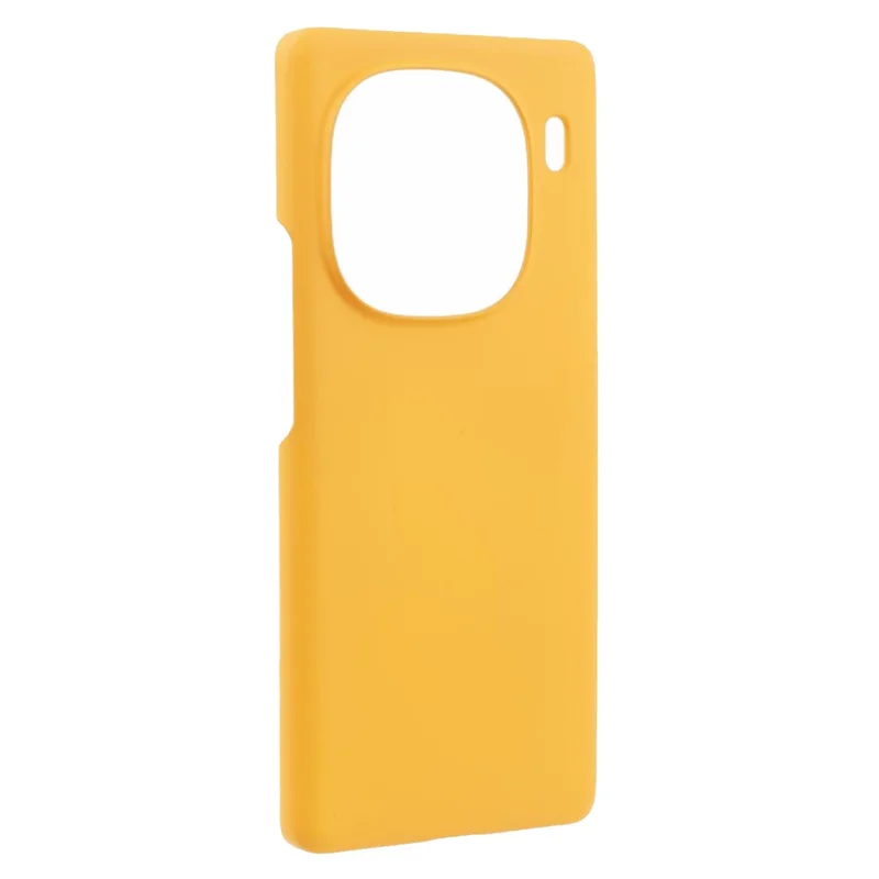For vivo iQOO 12 5G Rubberized Case Anti-scratch Hard PC Phone Cover - Yellow