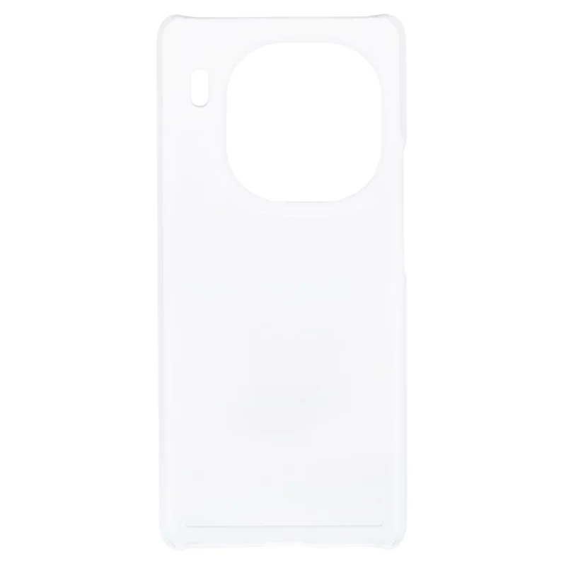 For vivo iQOO 12 5G Rubberized Case Anti-scratch Hard PC Phone Cover - Transparent