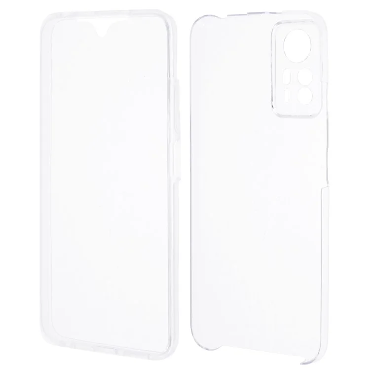 Für Xiaomi Redmi Note 12S 4G Klar Hülle Acrylrückseite + PET Frontabdeckung mit TPU-Rahmen