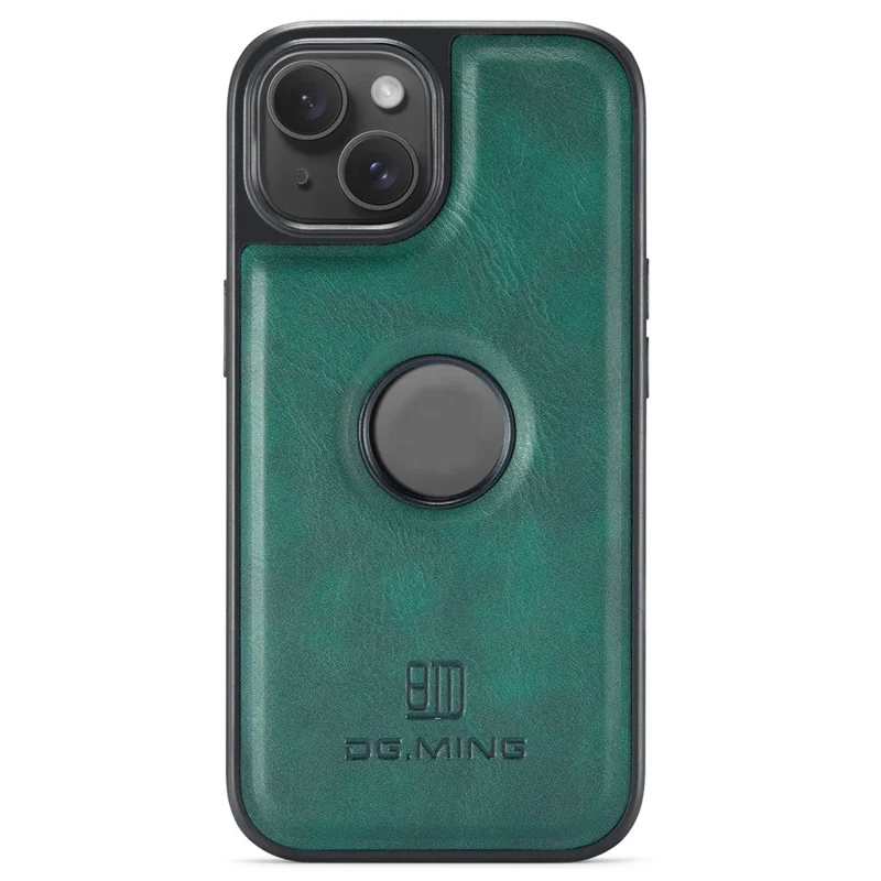 DG.MING Für iPhone 14 Hülle Kratzfeste Volllederbeschichtung Handyhülle - Grün