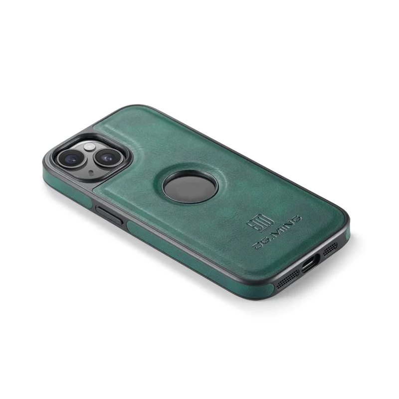 DG.MING Für iPhone 14 Hülle Kratzfeste Volllederbeschichtung Handyhülle - Grün