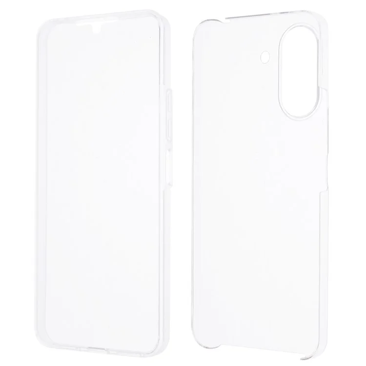 Per Xiaomi Redmi 13C 4G / Poco C65 4G Acrylic+TPU Clear Case PET Screen Film 360-Degree Full Coverage