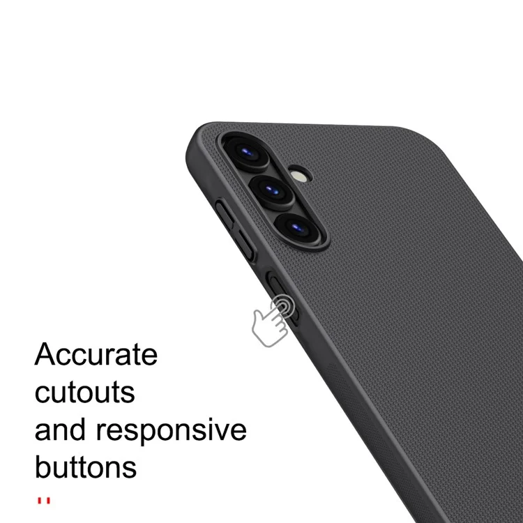 NILLKIN Frosted Shield для Samsung Galaxy A15 5G / 4G Чехол Anti-slip Hard PC Matte Phone Cover - Black