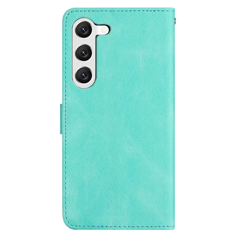For Samsung Galaxy A55 5G Cell Phone Case Crazy Horse Texture Card Holder Cover - Green