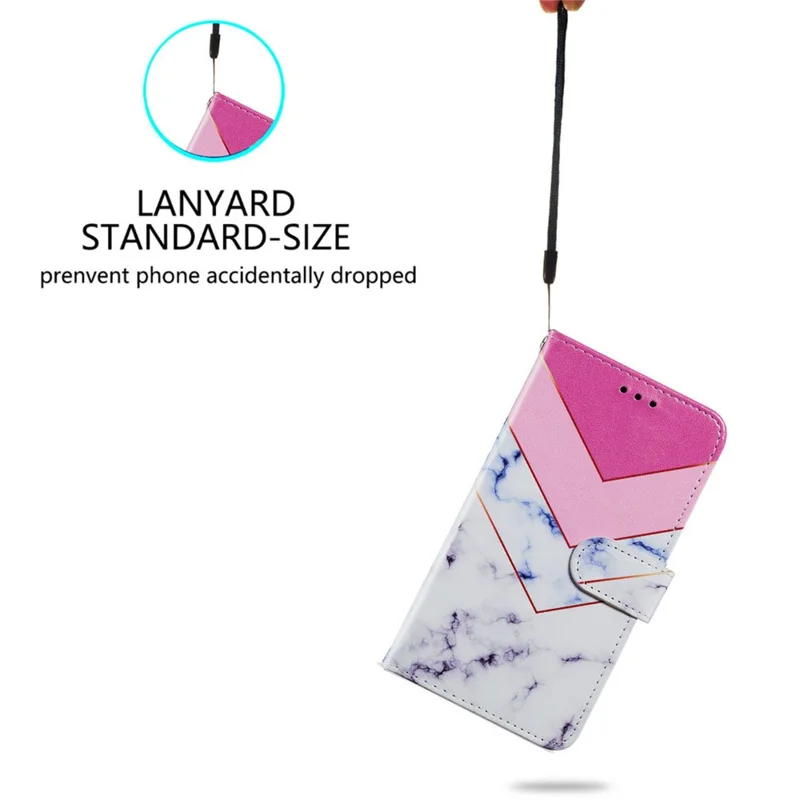 Case para Celular Samsung Galaxy A55 5G, Capa de Couro PU com Estampa - Mármore Fumaça