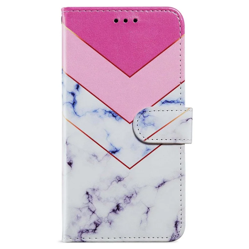 Case para Celular Samsung Galaxy A55 5G, Capa de Couro PU com Estampa - Mármore Fumaça