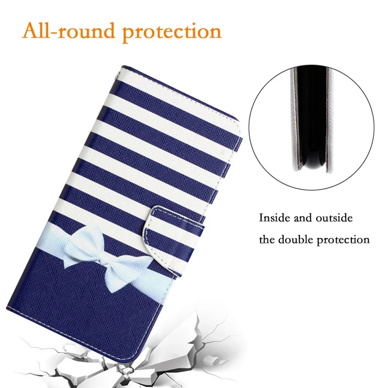 For Samsung Galaxy A05s 4G Phone Case Pattern Folding Stand PU Leather Cover - Bowknot