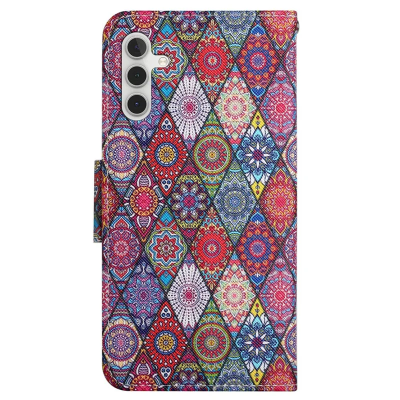 Leather Phone Case for Samsung Galaxy A05s 4G Pattern Print Design Flip Cover - Kaleidoscope