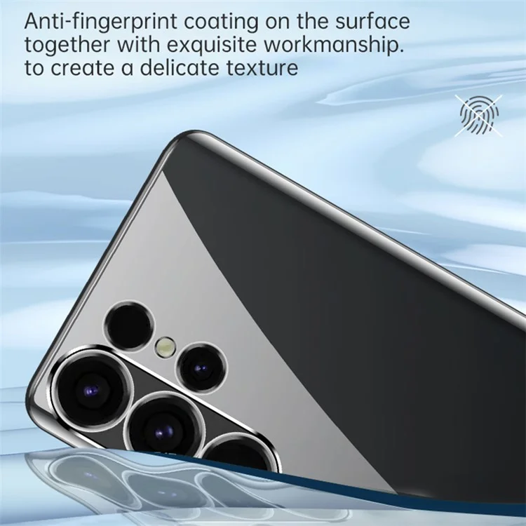 SULADA для Samsung Galaxy S24+ Clear Case Ultra-Thin Electroplated Edge TPU Cover - Титановый серый