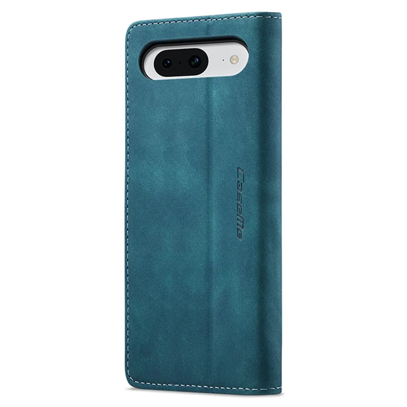 CASEME 013 Series For Google Pixel 8a Magnetic Case Anti-scratch PU Leather Phone Wallet Cover - Blue