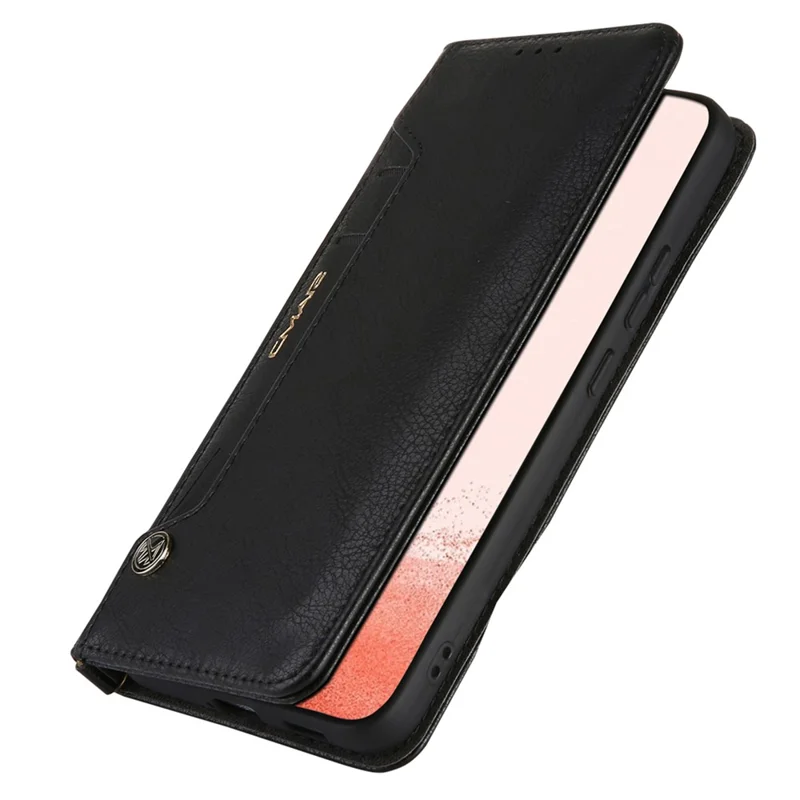CMAI2 For Samsung Galaxy S23 Case PU Leather Card Holder Phone Wallet Cover - Black