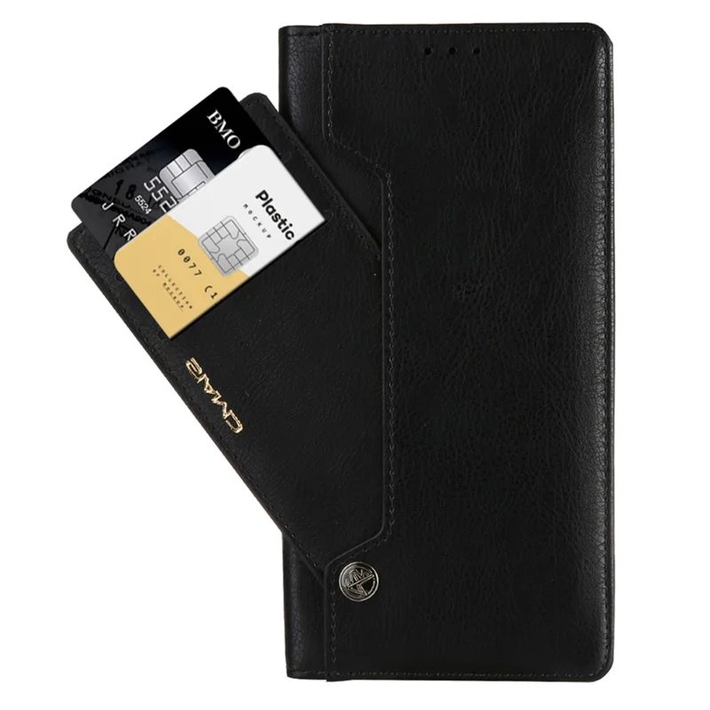CMAI2 для чехла Samsung Galaxy S24 Ultra Anti-drop Leather Stand Wallet Mobile Phone Cover - Черный