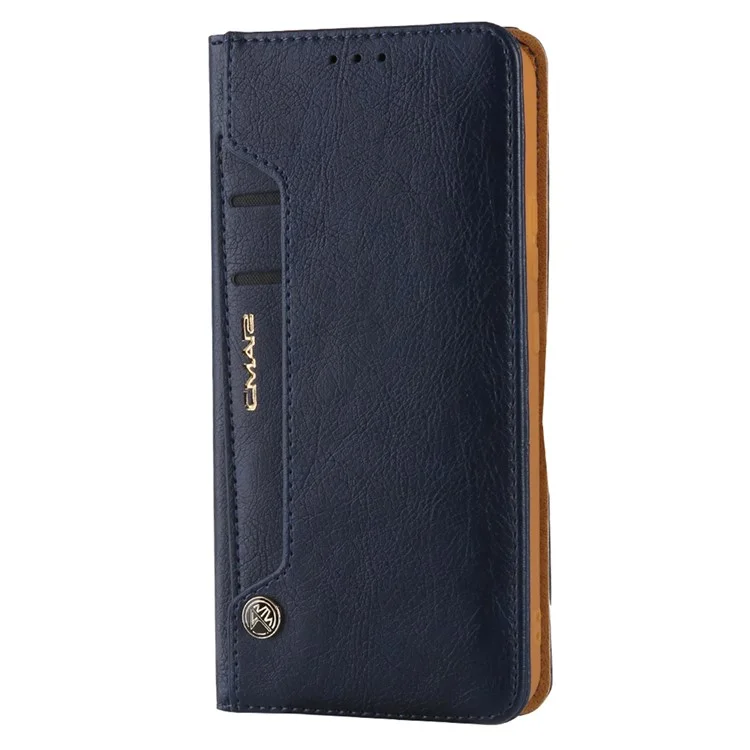 CMAI2 Pour Coque Samsung Galaxy S22 Ultra 5G, en Cuir PU Antichoc, Support de Téléphone Protecteur - Bleu
