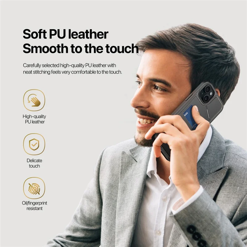 DUX DUCIS Rafi II Series для iPhone 15 Чехол с подставкой совместимый с MagSafe Чехол для телефона - Черный