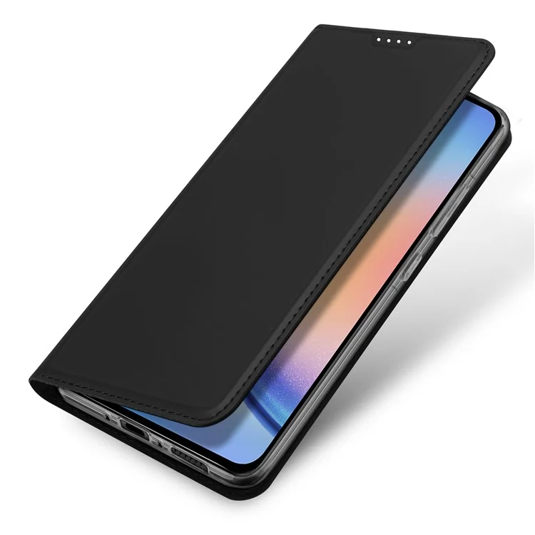 DUX DUCIS Skin Pro Series For Samsung Galaxy A35 5G Case Card Slot Leather Phone Shell - Black