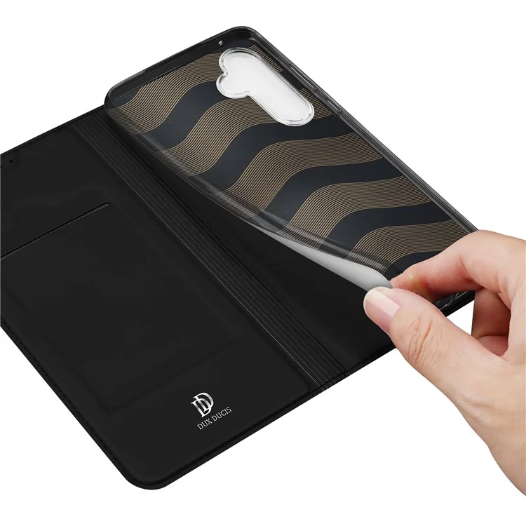 DUX DUCIS Skin Pro Series For Samsung Galaxy A35 5G Case Card Slot Leather Phone Shell - Black