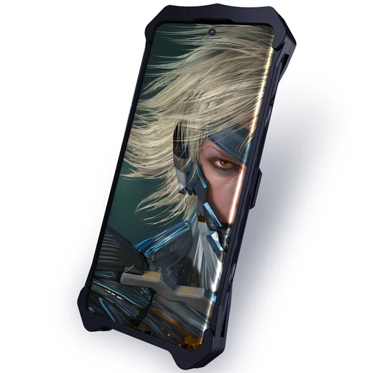 For Honor Magic5 Lite 5G Hülle Hohldesign Aluminiumlegierung Handyhülle Schwarz Mobilgehäuse