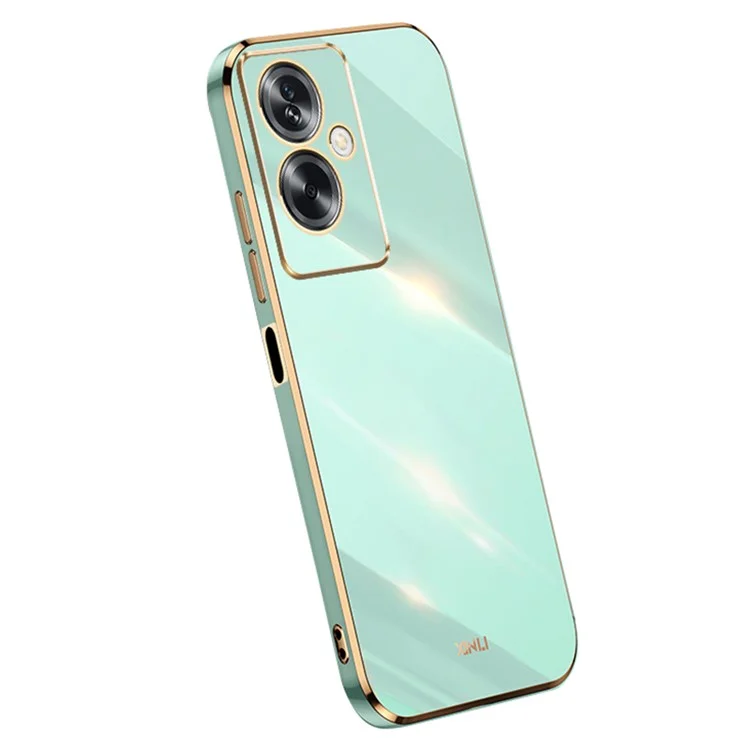XINLI per Oppo A2 5G / A79 5G Custodia per telefono Morbida copertura in TPU elettrolitico - Cyan