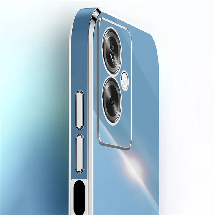 XINLI per Oppo A2 5G / A79 5G Custodia per telefono Morbida copertura in TPU elettrolitico - Cyan