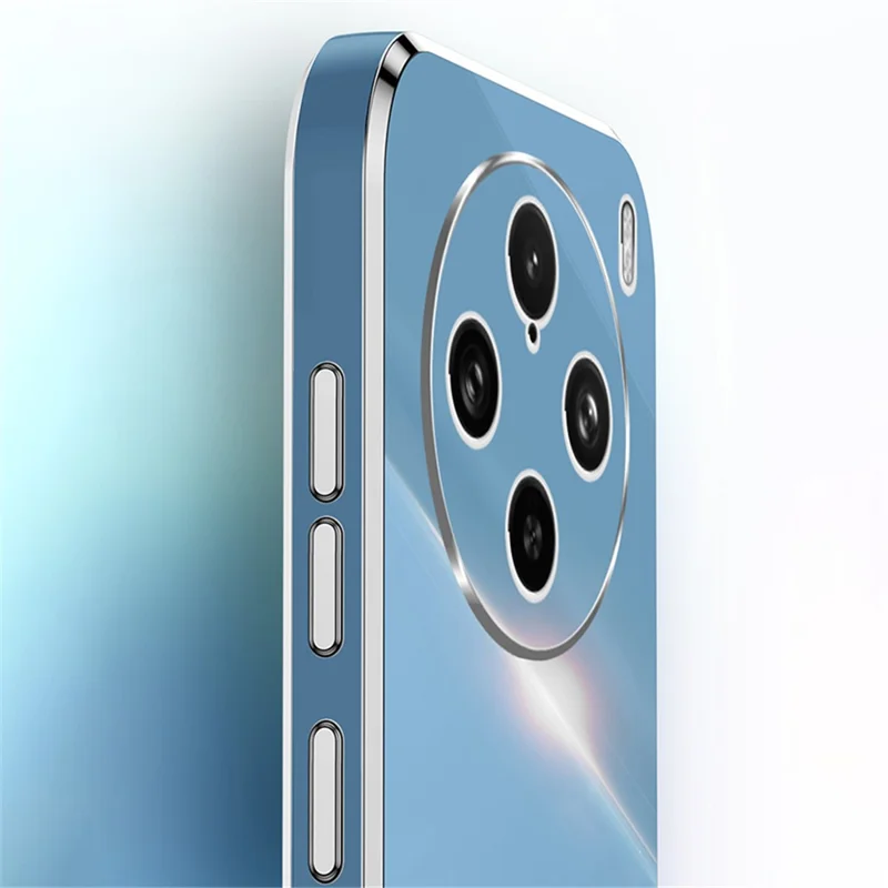 XINLI Per vivo X100 Pro 5G Custodia per telefono in metallo Custodia protettiva con supporto - Ciano