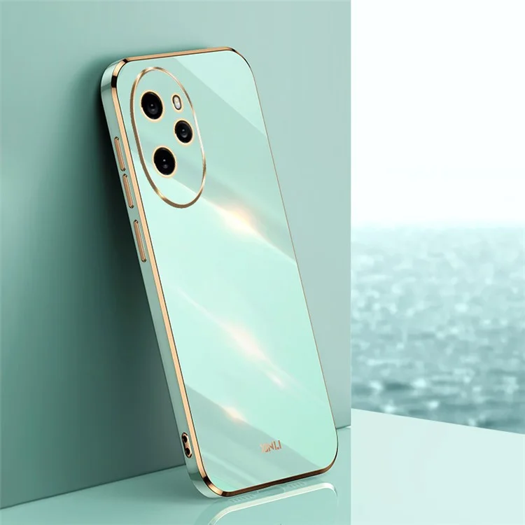 XINLI For Honor 100 Pro 5G Cover Electroplating Anti-Drop Mobile Phone Case - Cyan