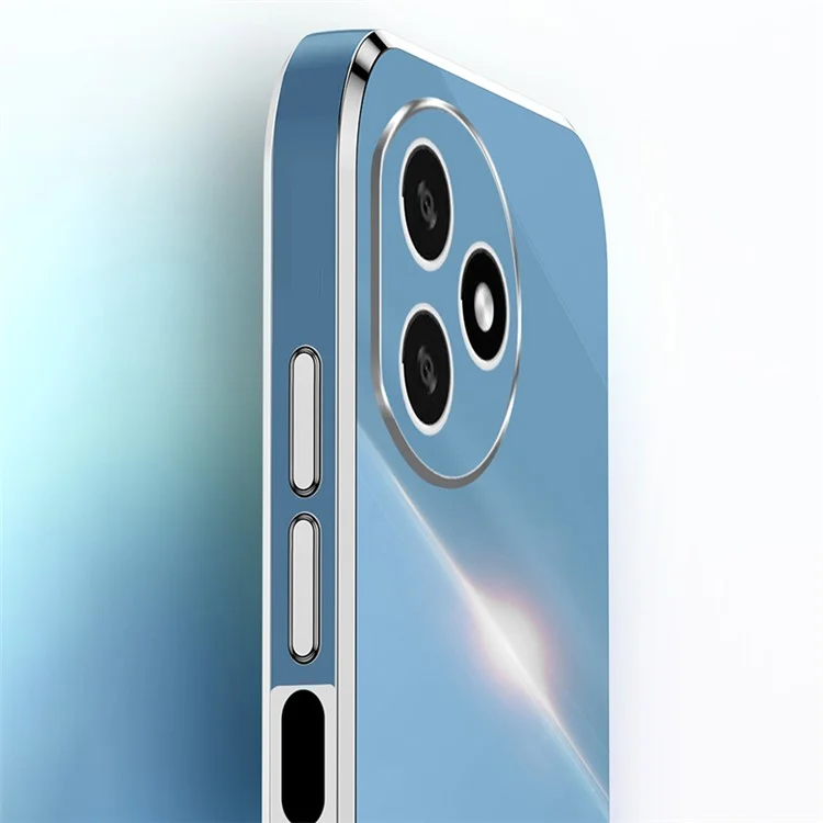XINLI For Honor X50i+ 5G TPU Case con Soporte Giratorio de Anillo - Cian