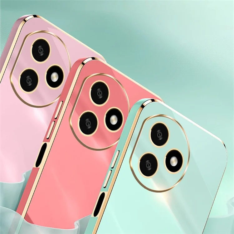 XINLI For Honor X50i+ 5G TPU Case con Soporte Giratorio de Anillo - Cian