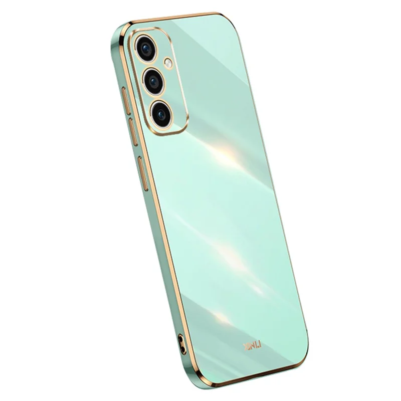 XINLI For Samsung Galaxy A35 5G Phone Case Soft TPU Shockproof Cover - Cyan
