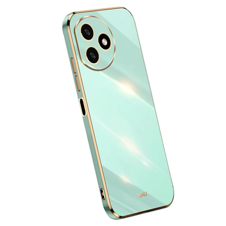 XINLI For Honor X50i+ 5G Phone Case Electroplating Soft TPU Anti-Scratch Cover - Cyan