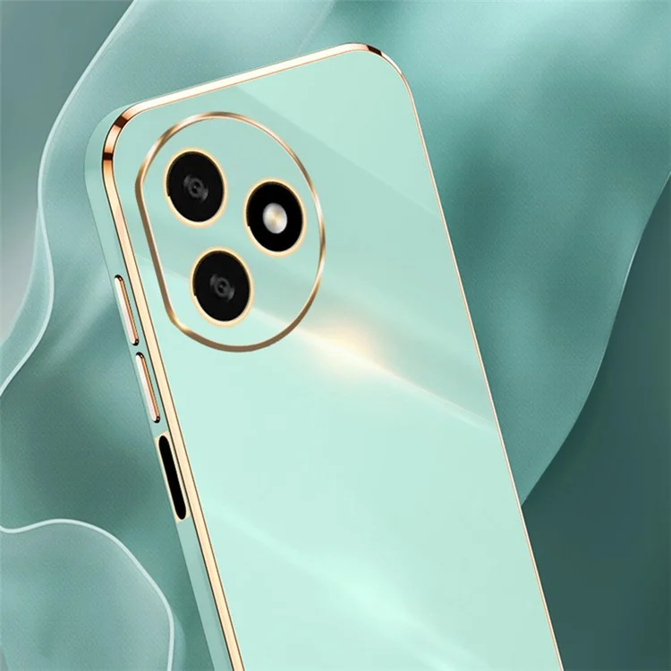 XINLI For Honor X50i+ 5G Phone Case Electroplating Soft TPU Anti-Scratch Cover - Cyan