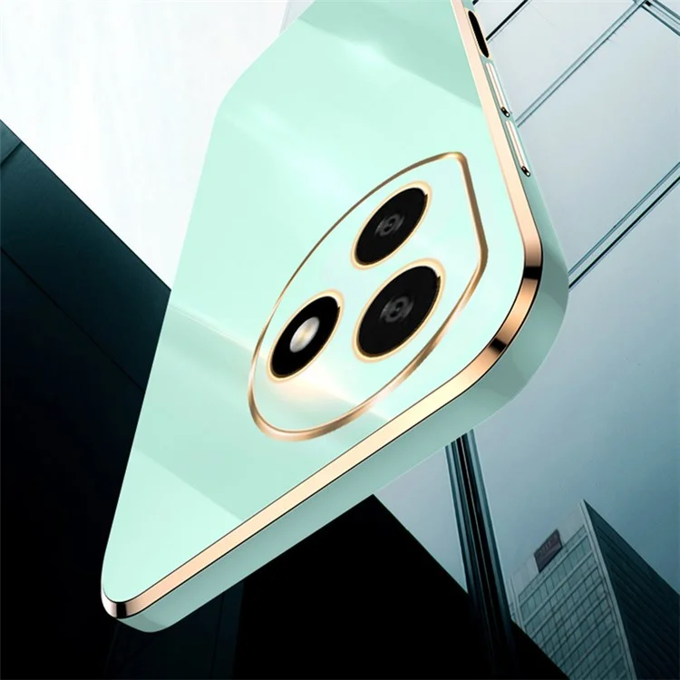 XINLI For Honor X50i+ 5G Phone Case Electroplating Soft TPU Anti-Scratch Cover - Cyan
